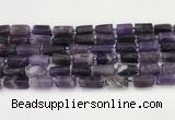 CNG8849 15.5 inches 8*12mm - 10*16mm nuggets matte amethyst beads