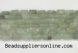 CNG8852 15.5 inches 8*12mm - 10*16mm nuggets matte green quartz beads