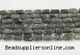 CNG8862 15.5 inches 8*12mm - 10*16mm nuggets matte labradorite beads