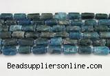 CNG8864 15.5 inches 8*12mm - 10*16mm nuggets matte apatite beads