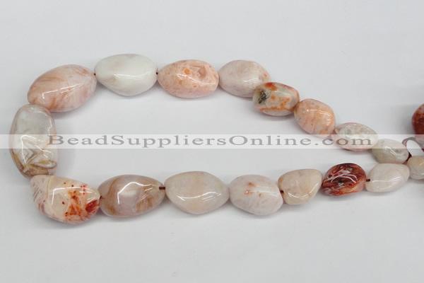 CNG89 15.5 inches 10*15mm - 20*35mm nuggets agate gemstone beads