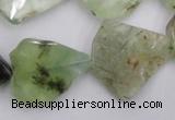 CNG891 15.5 inches 18*22mm – 25*30mm freeform prehnite beads