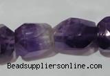 CNG903 15.5 inches 15*20mm – 18*26mm faceted nuggets amethyst beads