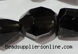 CNG905 15.5 inches 18*22mm – 20*32mm faceted nuggets smoky quartz beads