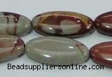 CNJ06 15.5 inches 15*30mm oval natural noreena jasper beads