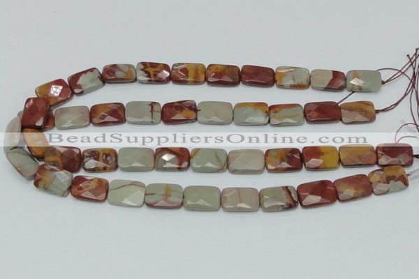 CNJ12 15.5 inches 13*18mm faceted rectangle natural noreena jasper beads