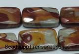 CNJ14 15.5 inches 22*30mm faceted rectangle natural noreena jasper beads