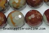 CNJ21 15.5 inches 20mm faceted round natural noreena jasper beads