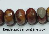 CNJ25 15.5 inches 12*18mm faceted rondelle natural noreena jasper beads