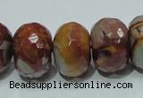 CNJ26 15.5 inches 14*20mm faceted rondelle natural noreena jasper beads