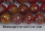 CNJ311 15.5 inches 10mm faceted round noreena jasper beads