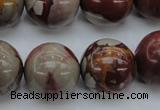 CNJ73 15.5 inches 20mm round noreena jasper beads wholesale