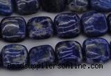 CNL1126 15.5 inches 10*10mm square lapis lazuli gemstone beads