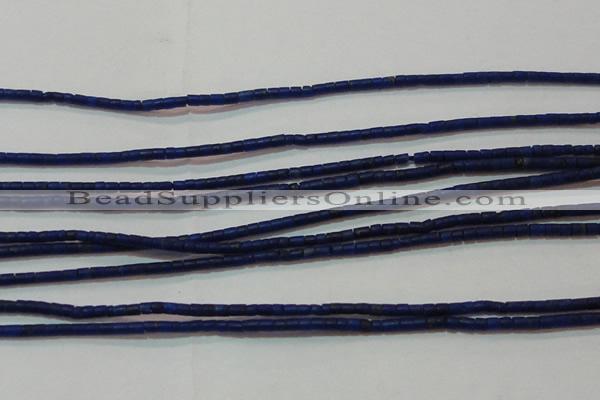 CNL1202 15.5 inches 0.8*1mm tube natural lapis lazuli beads