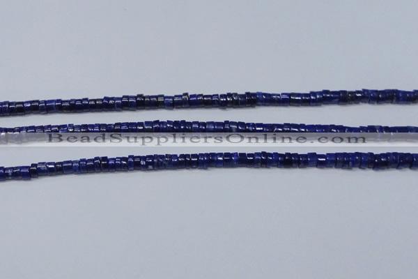 CNL1265 15.5 inches 3*6mm tyre natural lapis lazuli beads