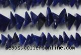 CNL1273 15.5 inches 4*6mm - 5*8mm pyramid natural lapis lazuli beads