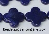 CNL1283 15.5 inches 20mm flower natural lapis lazuli beads