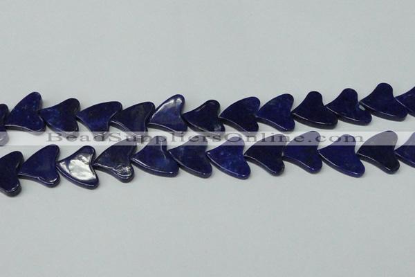 CNL1290 15.5 inches 21*22mm heart natural lapis lazuli beads