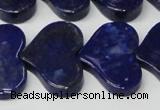 CNL1293 15.5 inches 20*30mm heart natural lapis lazuli beads