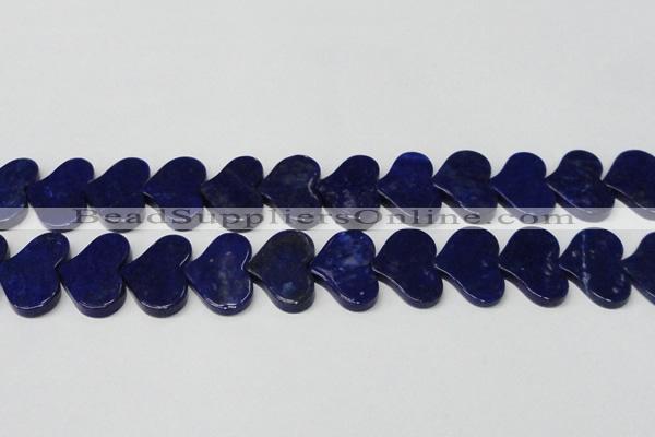 CNL1293 15.5 inches 20*30mm heart natural lapis lazuli beads