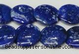 CNL1302 15.5 inches 20mm flat round natural lapis lazuli beads