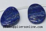 CNL1320 Top drilled 25*35mm - 35*45mm freeform natural lapis lazuli beads