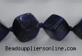 CNL1517 15.5 inches 8*8mm - 18*18mm cube lapis lazuli gemstone beads