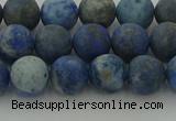 CNL1652 15.5 inches 8mm round matte lapis lazuli beads wholesale