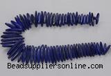 CNL1662 15.5 inches 5*25mm - 7*40mm sticks lapis lazuli beads