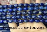 CNL1683 15.5 inches 8*11mm - 8*12mm rice lapis lazuli beads