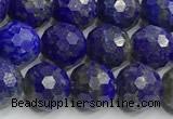 CNL1730 15 inches 6mm faceted round lapis lazuli beads