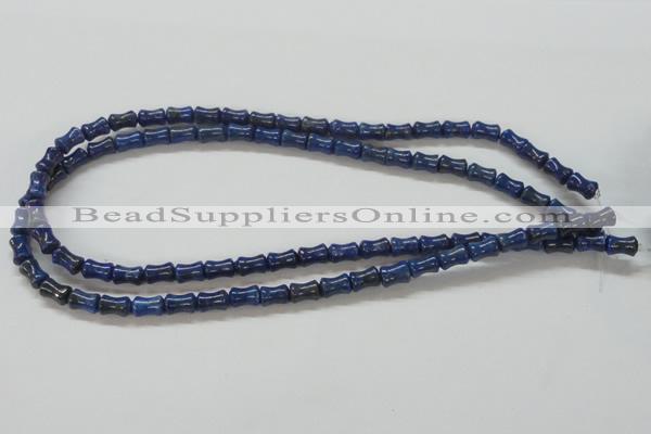 CNL238 15.5 inches 6*8mm bamboo shape natural lapis lazuli beads wholesale