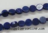 CNL240 15.5 inches 8mm coin natural lapis lazuli beads wholesale