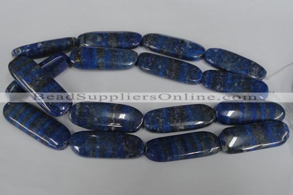 CNL490 15.5 inches 18*50mm oval natural lapis lazuli gemstone beads