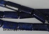 CNL541 15.5 inches 8*16mm flat tube natural lapis lazuli gemstone beads