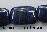 CNL672 15.5 inches 22*30mm rectangle natural lapis lazuli beads