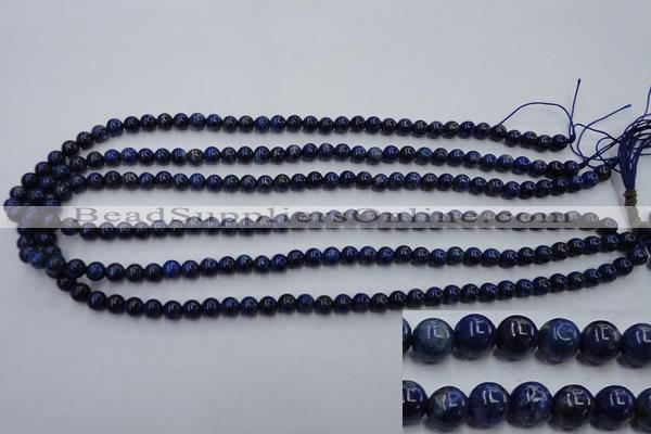 CNL713 15.5 inches 6mm round natural lapis lazuli gemstone beads