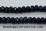 CNL872 15.5 inches 5*8mm faceted rondelle natural lapis lazuli beads