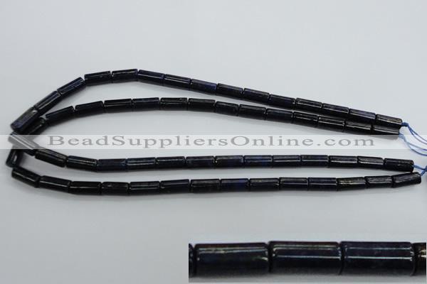 CNL881 15.5 inches 6*14mm tube natural lapis lazuli gemstone beads