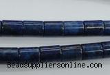 CNL886 15.5 inches 8*10mm tube natural lapis lazuli gemstone beads