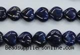 CNL931 15.5 inches 10*10mm heart natural lapis lazuli gemstone beads