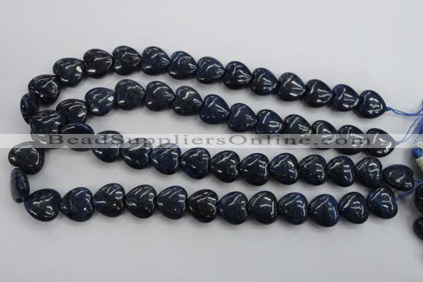 CNL935 15.5 inches 16*16mm heart natural lapis lazuli gemstone beads