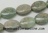 CNS12 16 inches 13*18mm oval natural serpentine jasper beads