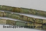 CNS206 15.5 inches 4*6mm tube natural serpentine jasper beads