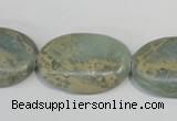 CNS243 15.5 inches 20*30mm oval natural serpentine jasper beads