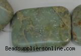 CNS258 15.5 inches 30*40mm rectangle natural serpentine jasper beads