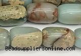 CNS310 15.5 inches 8*12mm drum serpentine jasper beads