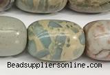 CNS313 15.5 inches 13*18mm drum serpentine jasper beads