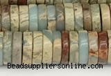 CNS320 15.5 inches 3*8mm heishi serpentine jasper beads