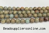 CNS334 15.5 inches 12mm round serpentine jasper beads wholesale